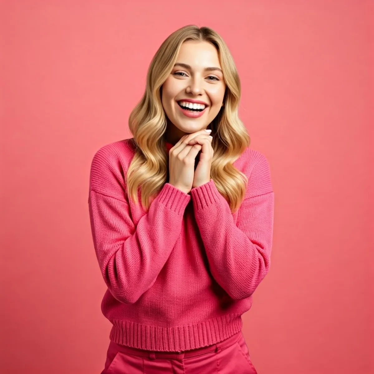 Girl in pink clothes in AI | Skylum Blog