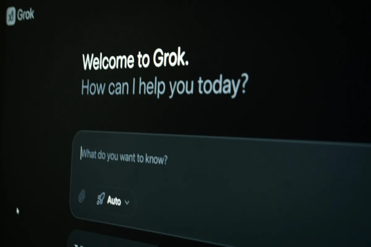 A line for writing a prompt in Grok | Skylum Blog