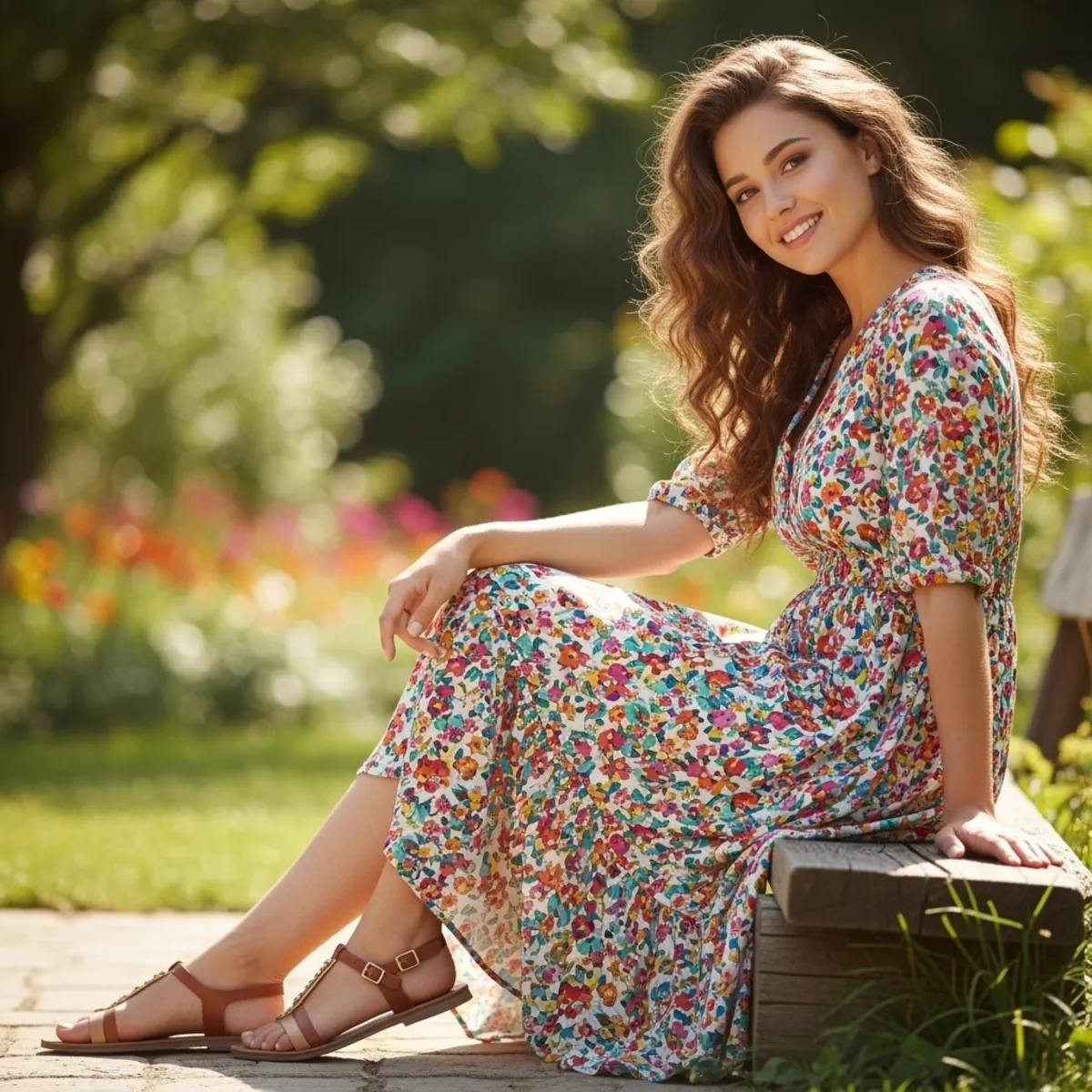 A photo of a girl in nature in AI| Skylum Blog