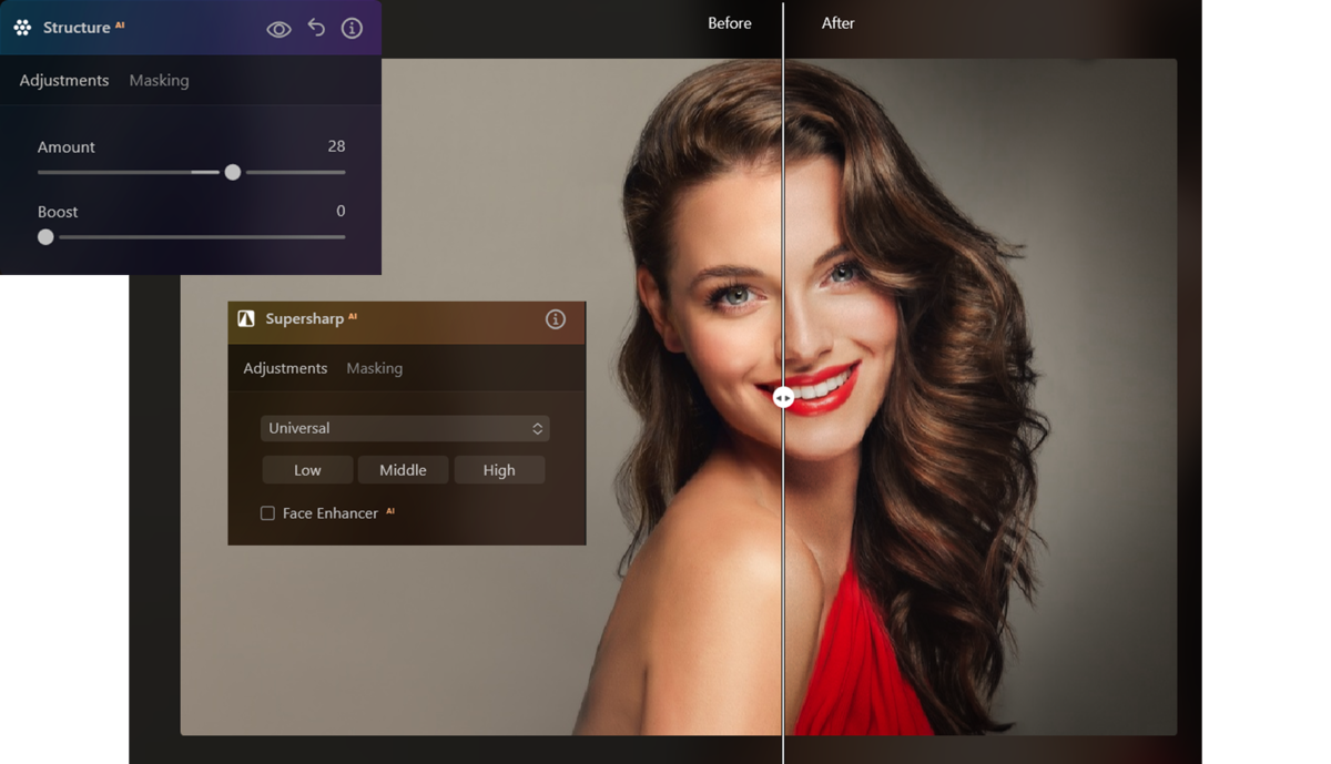 Structure and Sharpen tool in Luminar Neo | Skylum How-to