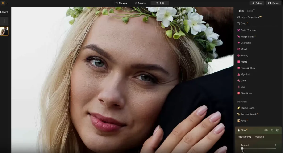 Portrait retouching in Luminar Neo | Skylum Blog