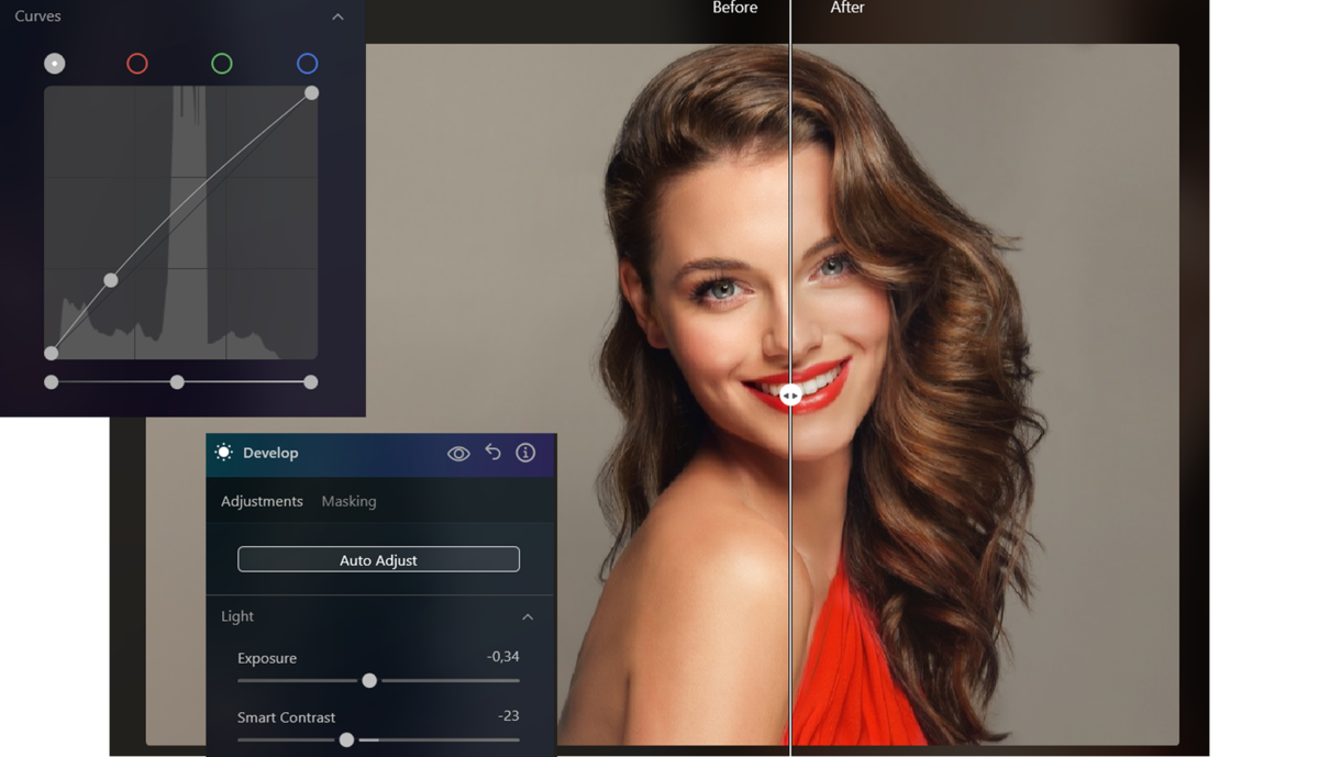 Curve and basic tools in Luminar Neo | Skylum How-to