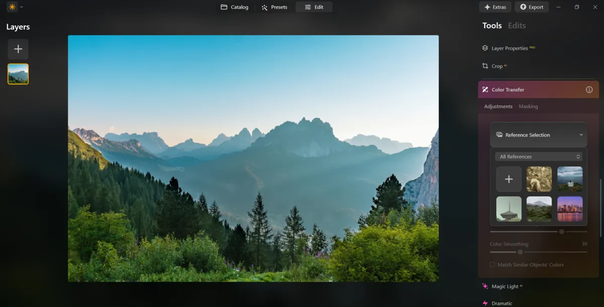 Color Transfer in Luminar Neo | Skylum Blog