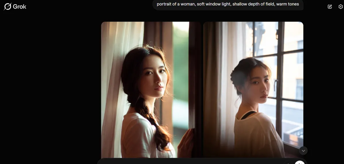 Portrait of a girl created in Grok | Skylum Blog