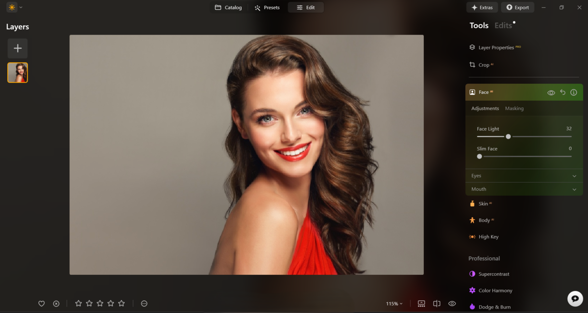 Face Light tool in Luminar Neo | Skylum How-to