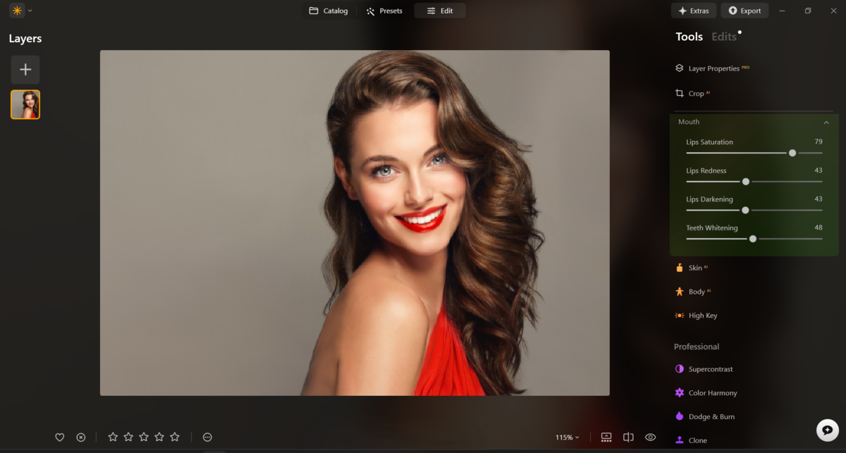 Lips tool in Luminar Neo | Skylum How-to