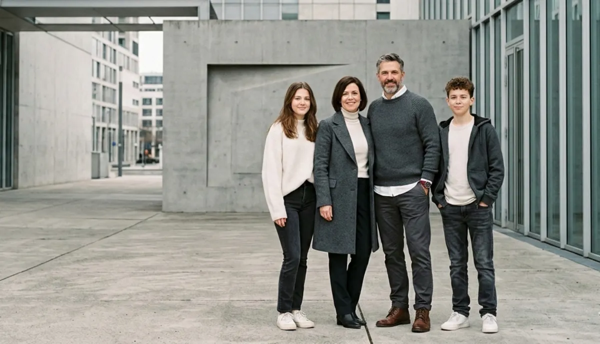 Family portrait outdoors in loft style | Skylum Blog