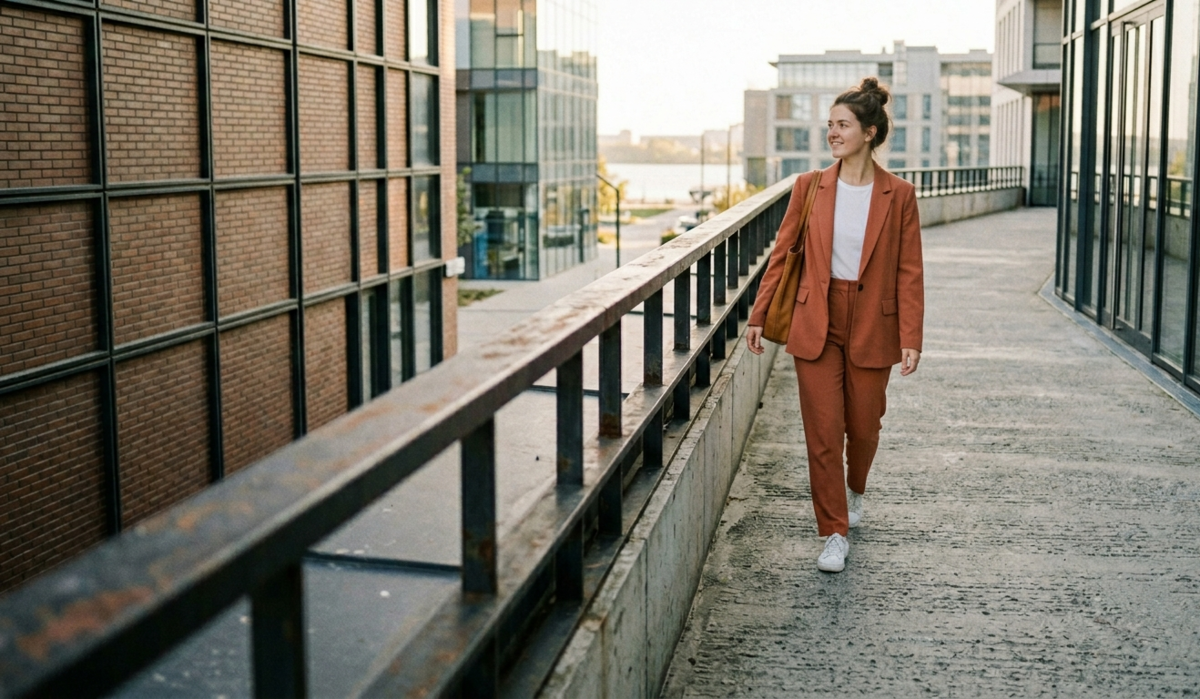 Metal railing creating a diagonal lead-in line | Skylum Blog

