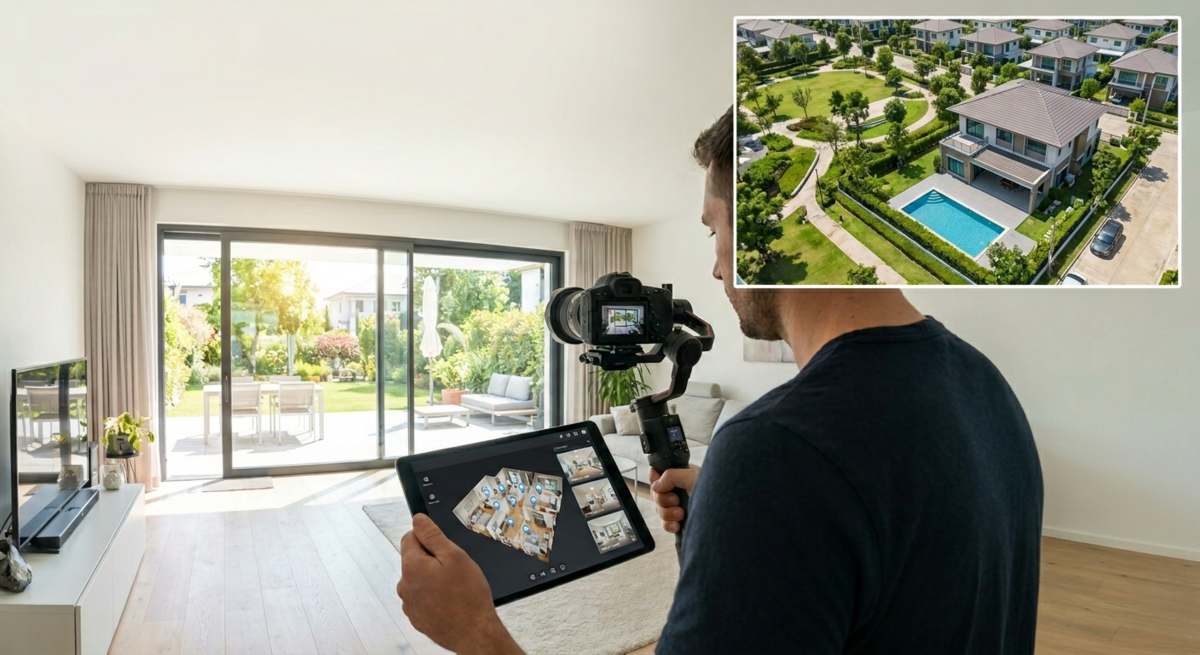 Un fotógrafo hace una foto de una habitación | Skylum Blog

