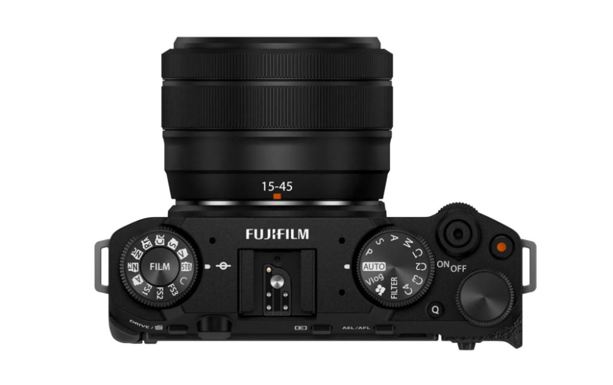 View of the wheels and buttons on Fujifilm X-M5 | Skylum Blog

