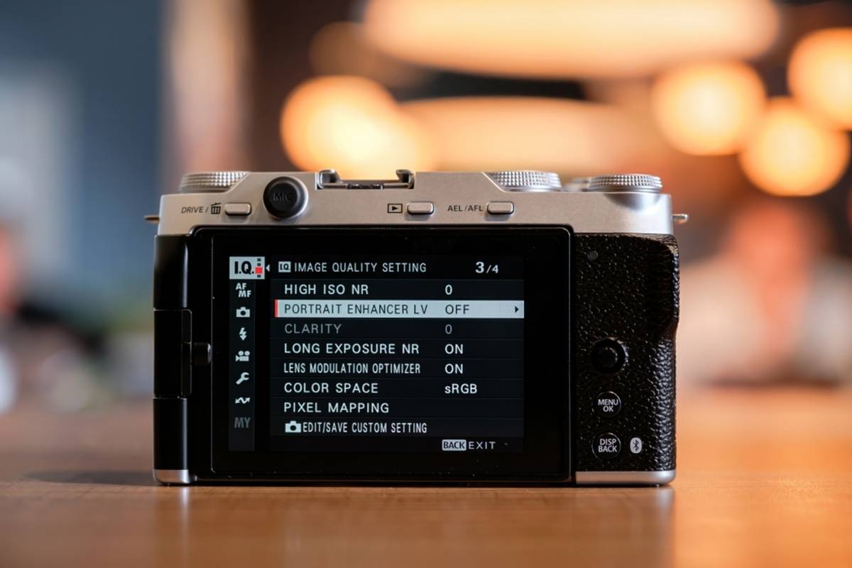 Settings screen Fujifilm X-M5 | Skylum Blog


