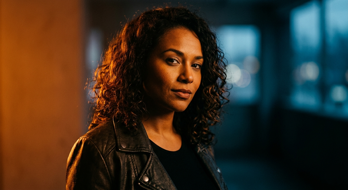 Portrait of a girl with a flash directed to the side | Skylum Blog