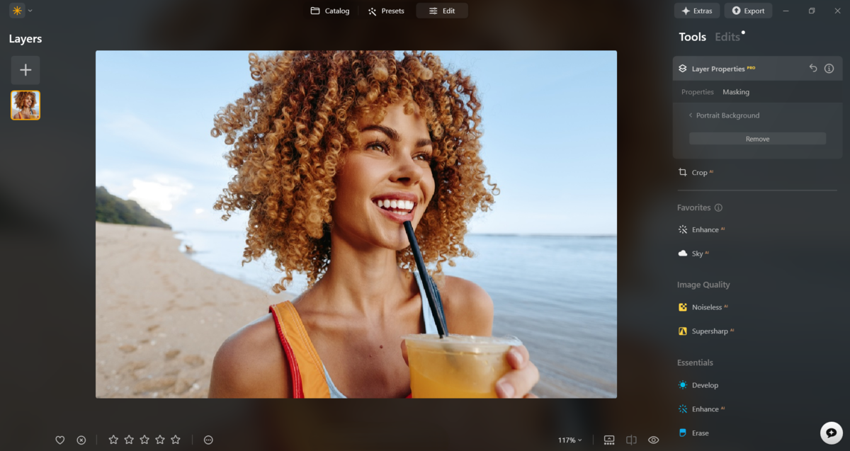 Portrait Background in Luminar Neo | Skylum Blog

