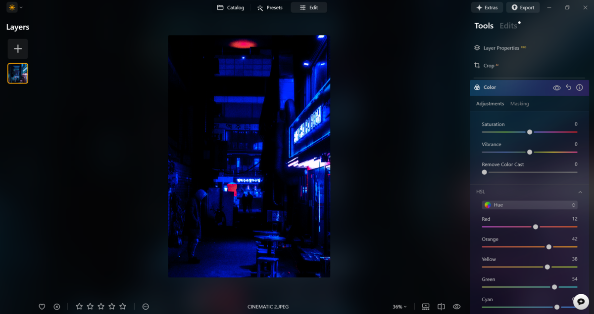 Colour tool with HSL in Luminar Neo | Skylum Blog

