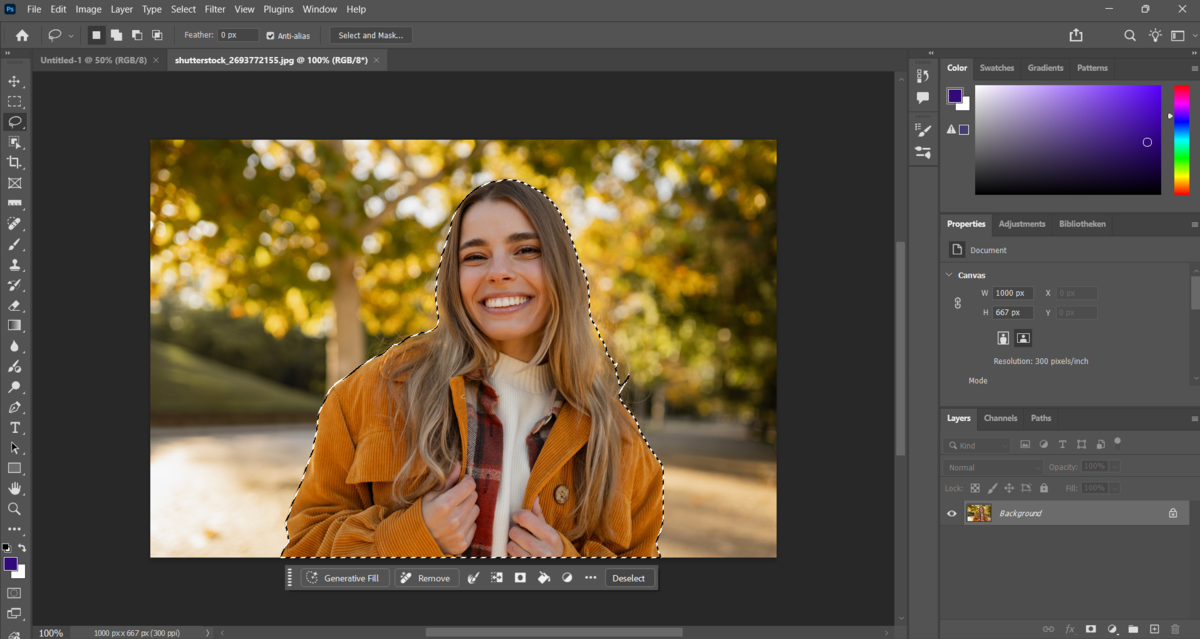Výběr objektu v programu Photoshop | Návod od Skylum   