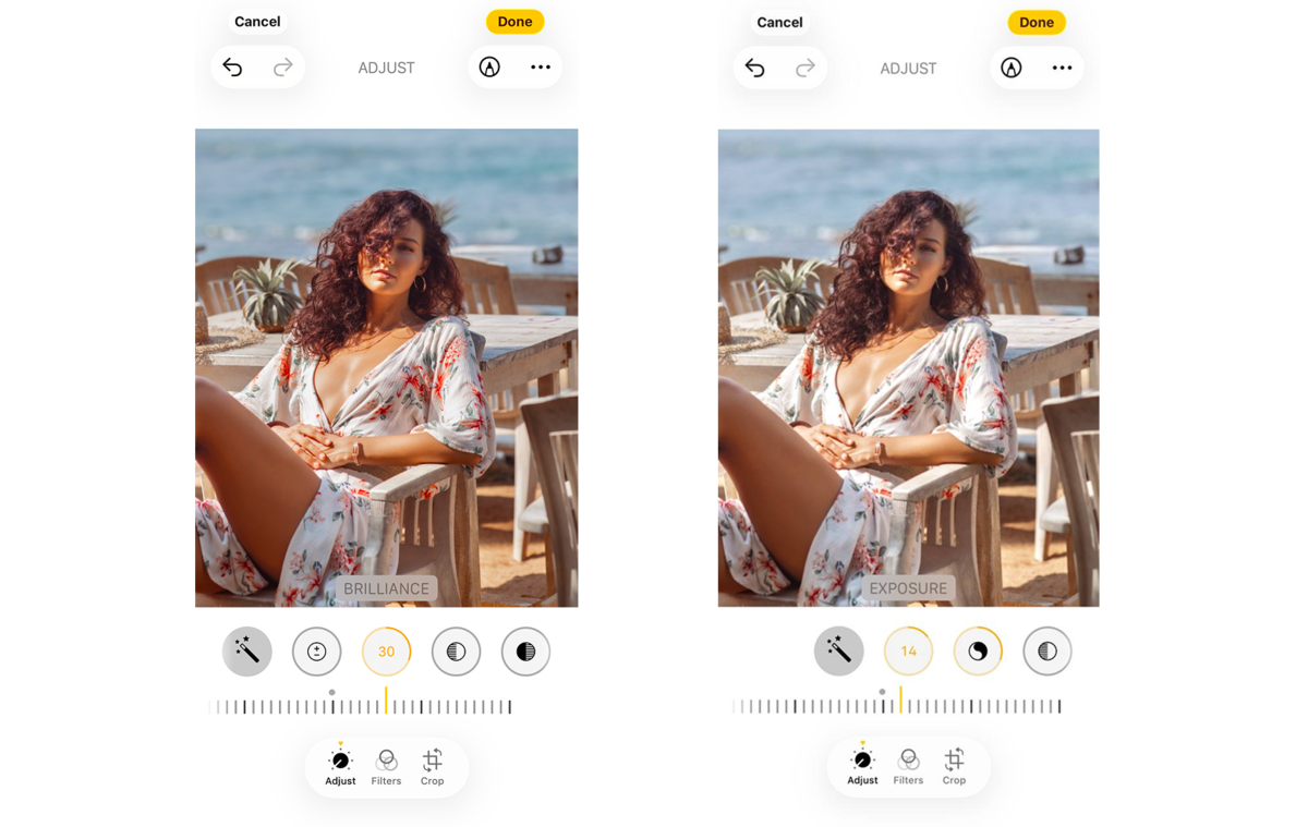 Brilliance and Exposure in iPhone photo settings | Skylum Blog

