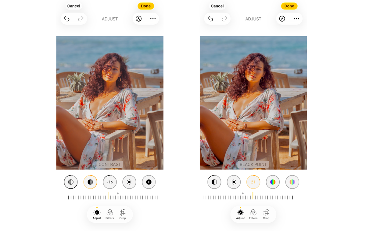 Contrast and Black Point in iPhone photo settings | Skylum Blog

