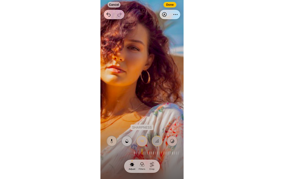 Sharpness in iPhone photo settings | Skylum Blog

