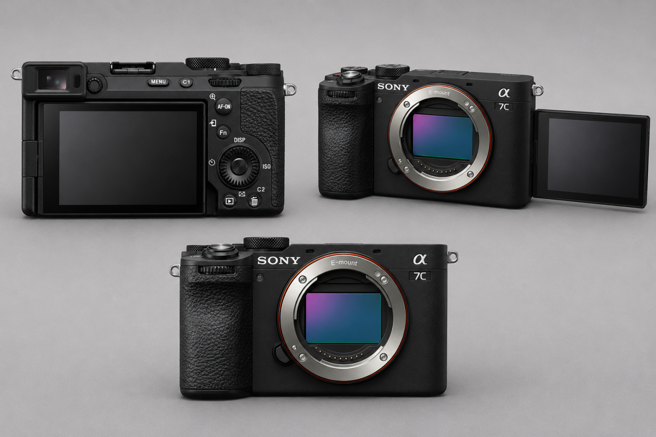 Sony A7C II z různých úhlů | Blog Skylum

