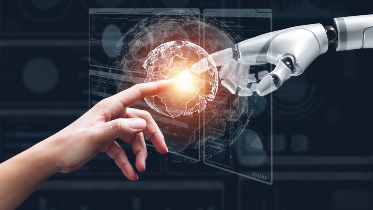 Human hand and AI | Skylum Blog

