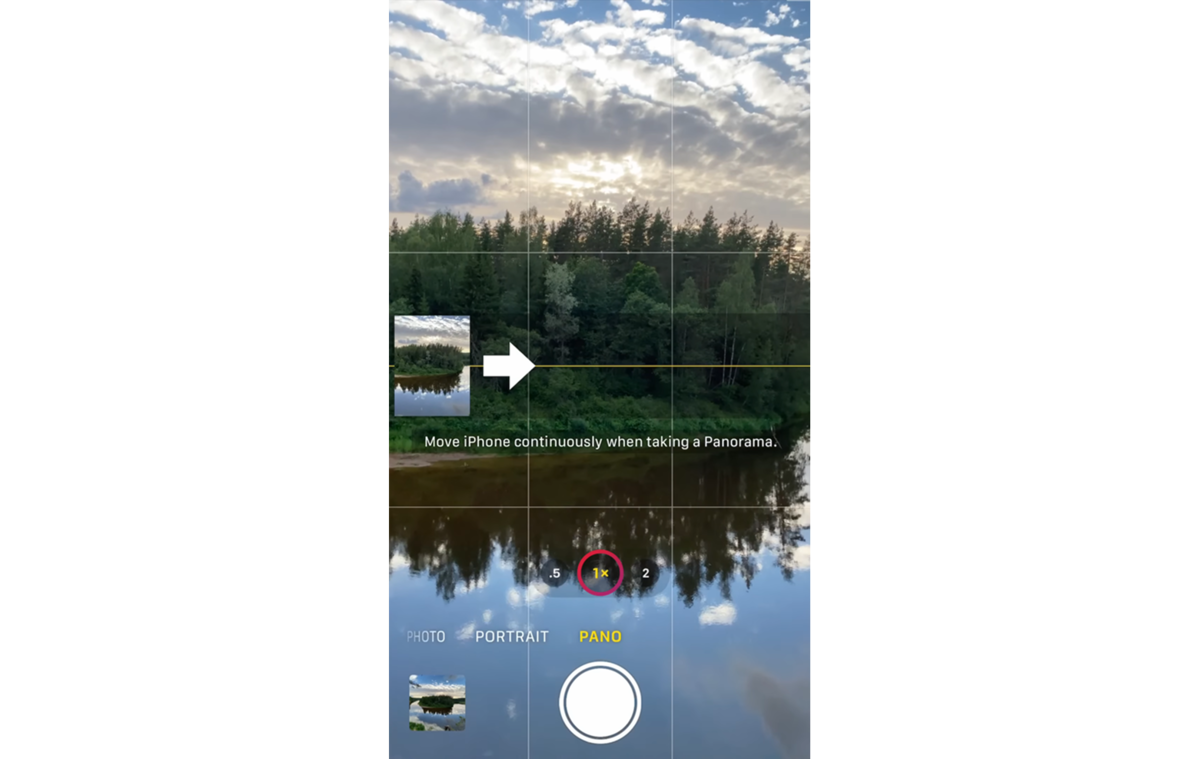 Setting up panoramic shooting on iPhone | Skylum How-to

