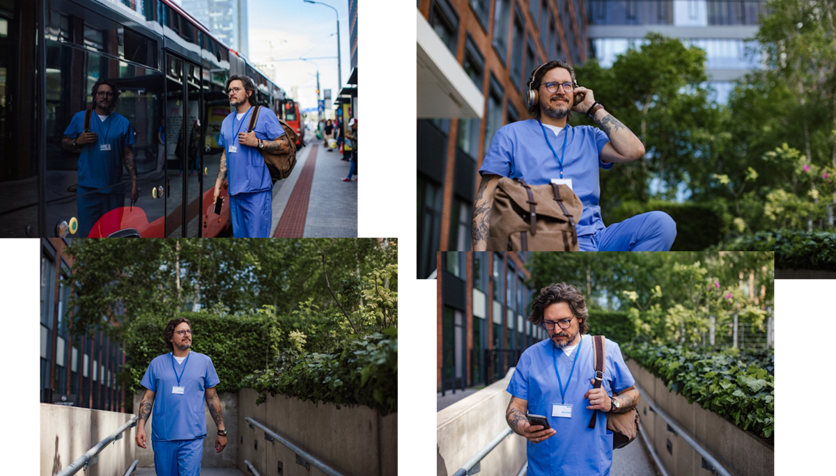 A Day in the Life of a Doctor photo collage | Skylum Blog

