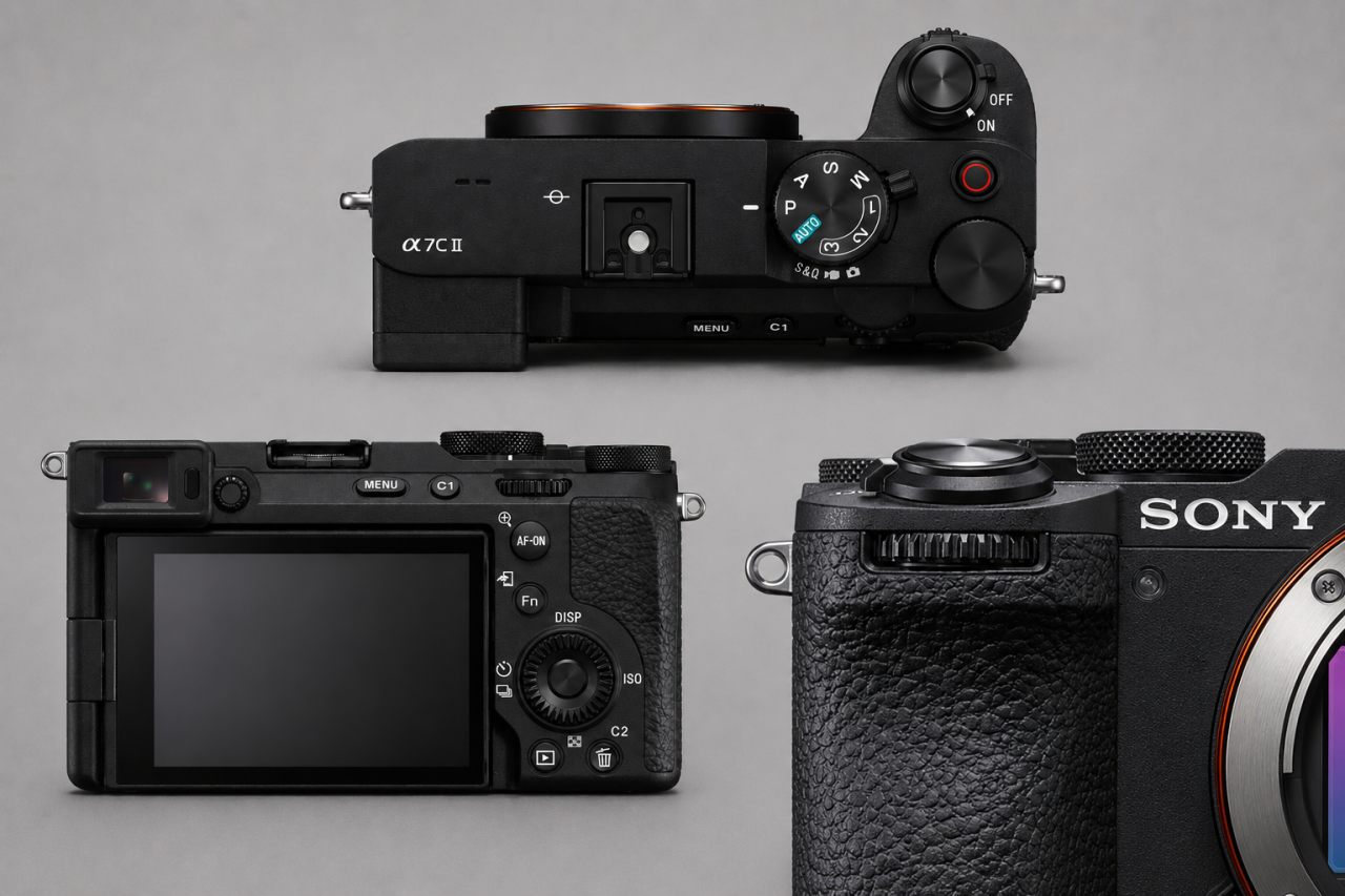 Tlačítka na fotoaparátu Sony A7C II | Blog Skylum

