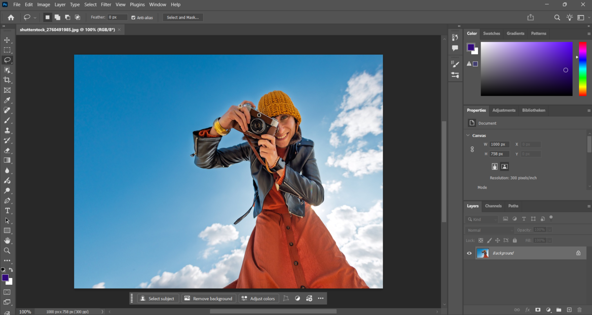 Open image in Photoshop | Skylum How-to