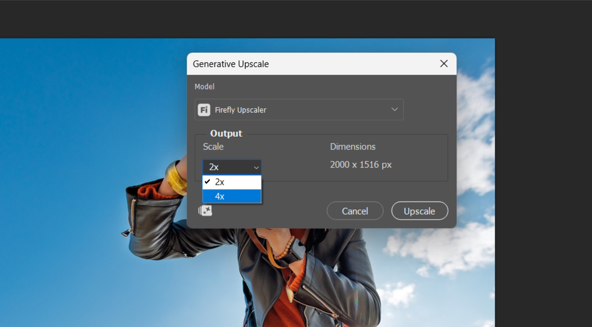 Choose a scale of 2x or 4x in Photoshop | Skylum How-to