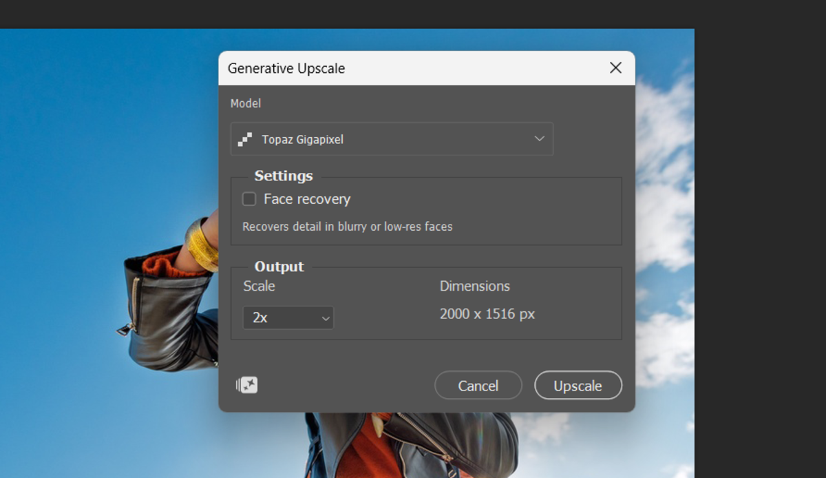Click Upscale in Photoshop | Skylum How-to