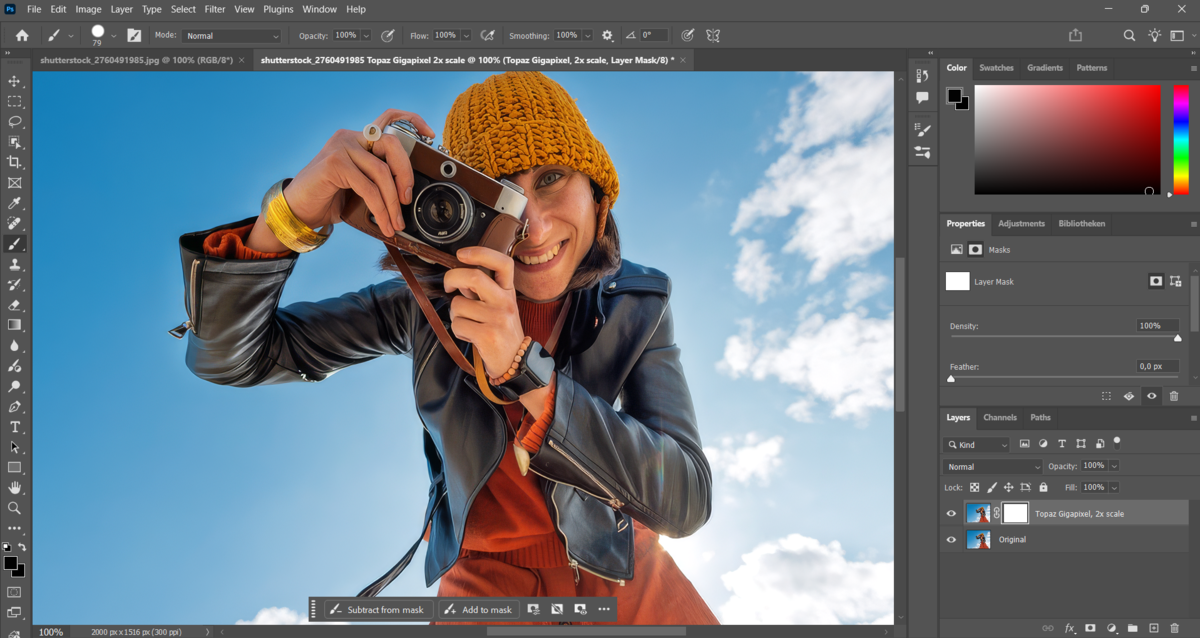 Check out the new document created in Photoshop | Skylum How-to