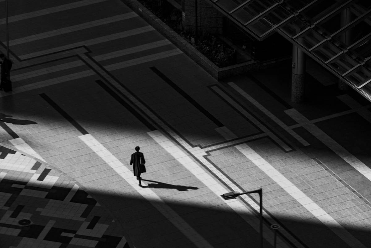 Schwarz-weiße Innenarchitektur | Skylum-Blog