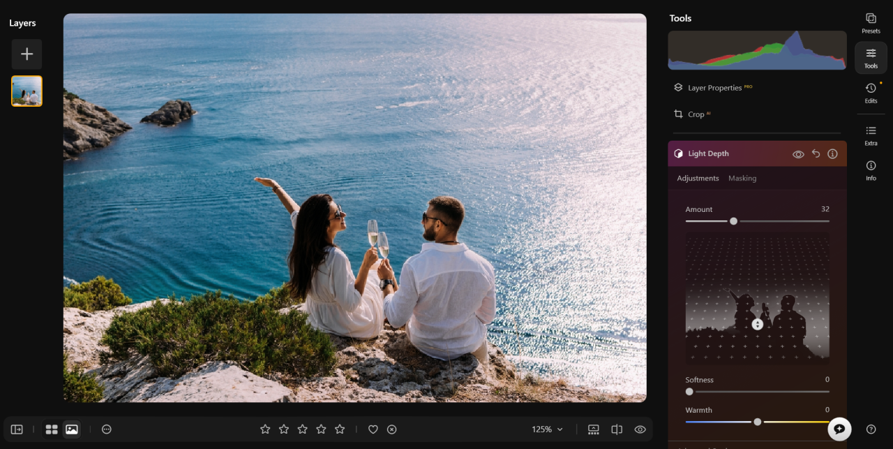 Light Depth in Luminar