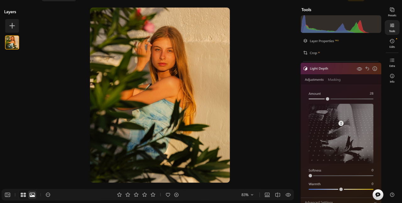 Light Depth in Luminar