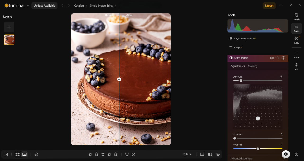 Edit Cake Photos in Luminar| Skylum Blog

