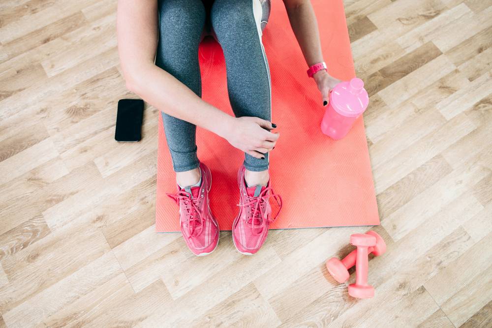 Flat lay sport photography