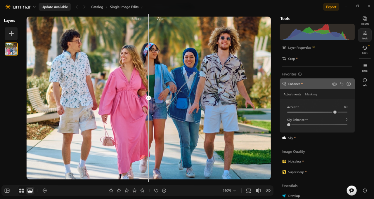 Enhance AI in Luminar