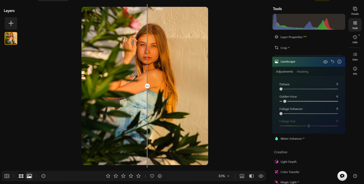 Golden Hour in Luminar